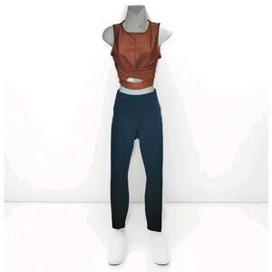 90 Degree NWT XS Athleisure Set Terracotta Top Spring Violet Snake Print Legging